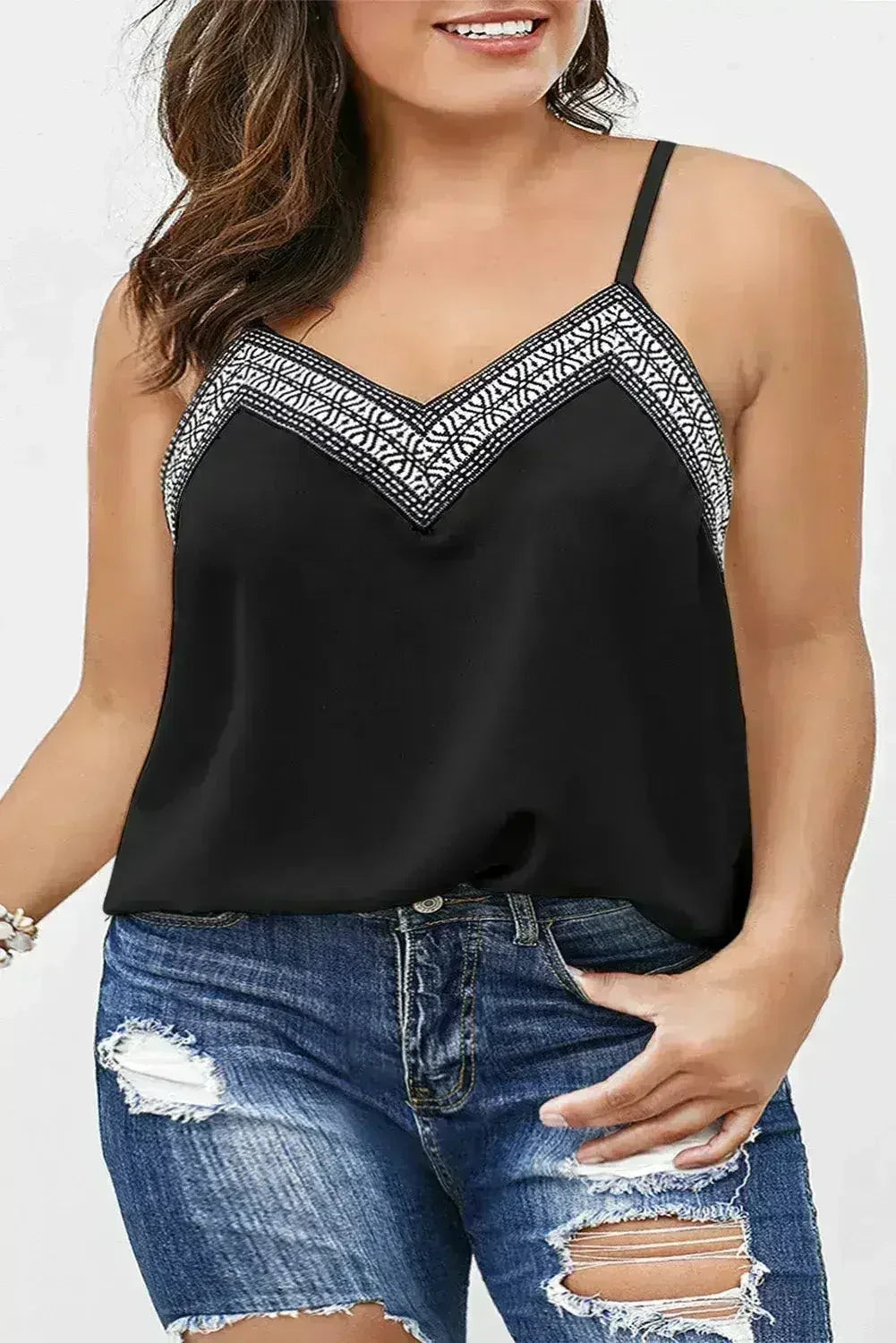 Black Plus Size Bermuda Sun Tank - SJB-DIAMOND ELITES