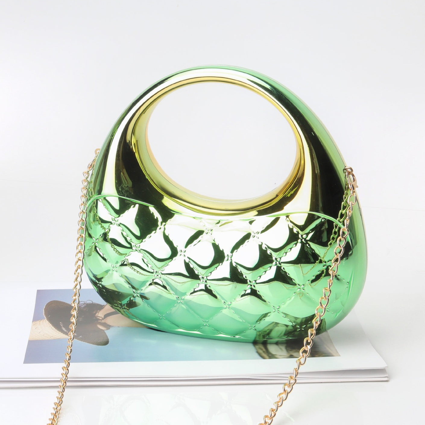 Shell Glossy Acrylic Bag, Shinny Dinner Colorful Bag Evening Clutch Purse Casual, Clutch Purse Party, Prom Bag, Party Purse, Prom Bags Clutch, - SJB-DIAMOND ELITES