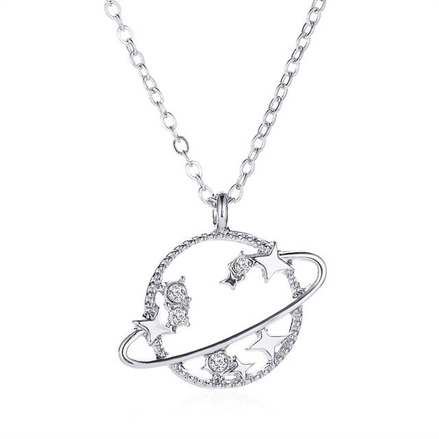 Shiny Zircon Necklace - SJB-DIAMOND ELITES