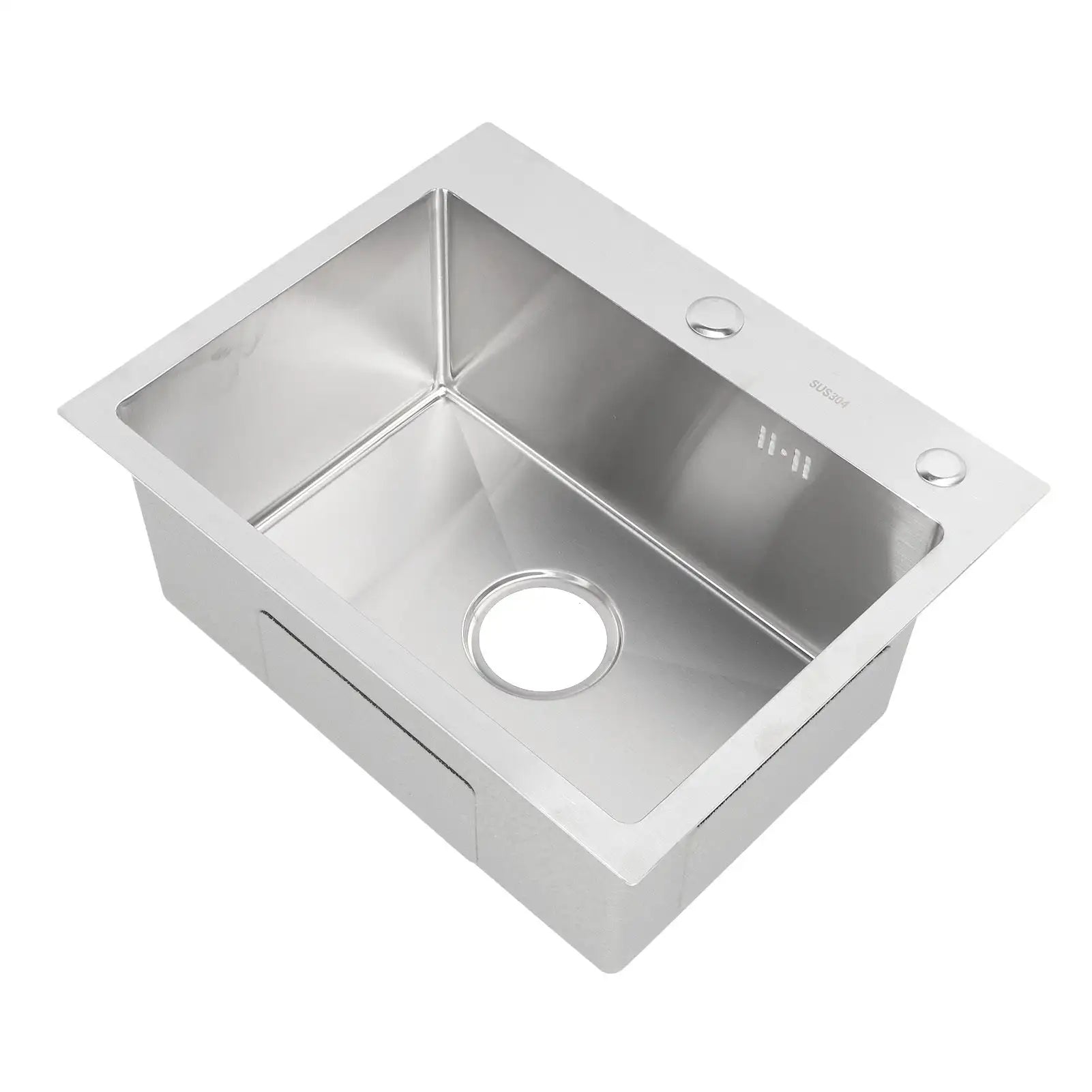 Single Basin Sink Set with Drainer, Stainless Steel Vegetable Washing Sink and Hose - SJB-DIAMOND ELITES