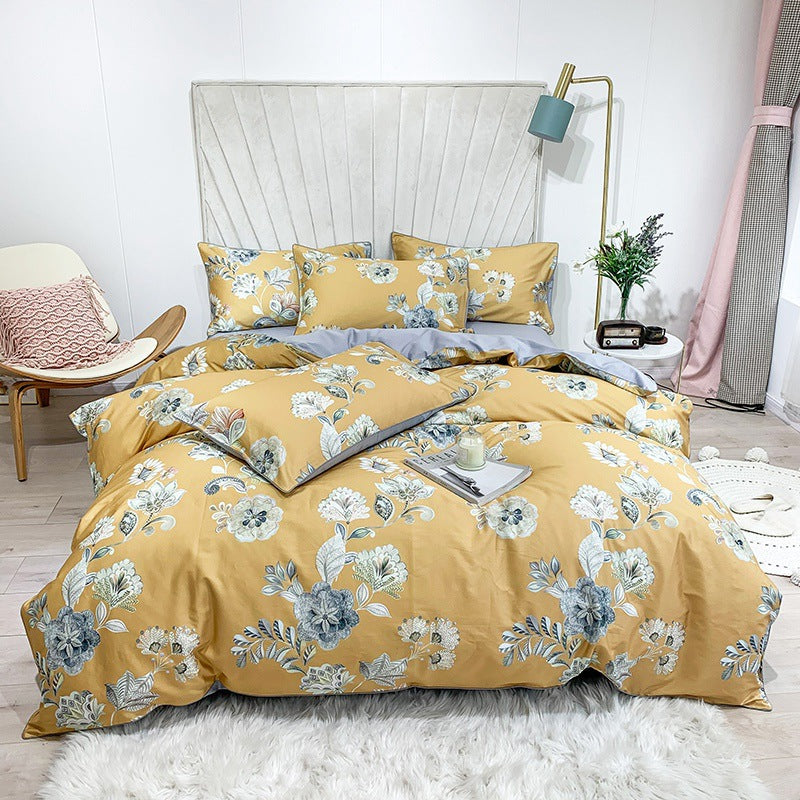 Cotton Digital Printing Bed Sheet Quilt Cover Set Pi-Mart