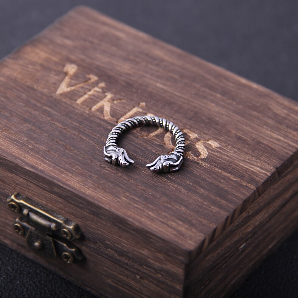 Men's Viking Dragon Statement Rings Pi-Mart