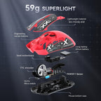 ATTACK SHARK R1 PRO 59g SUPERLIGHT Mouse, PixArt PAW3311 Gaming Sensor, BT/2.4G Wireless/Wired Gaming Mouse, 6 Adjustable Up To 18000, 65 Hrs Battery, Office Mice For Win11/Xbox/PS/Mac (()Black ) Lootquake LLC