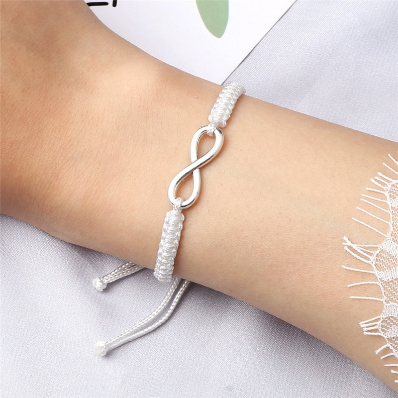 Infinity Charm Couple Bracelet Pi-Mart