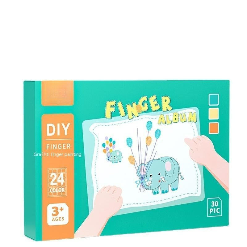 Washable Non-toxic Kindergarten Paint Hand Palm Painting Stamp Pad Graffiti Painting Toy Pi-Mart