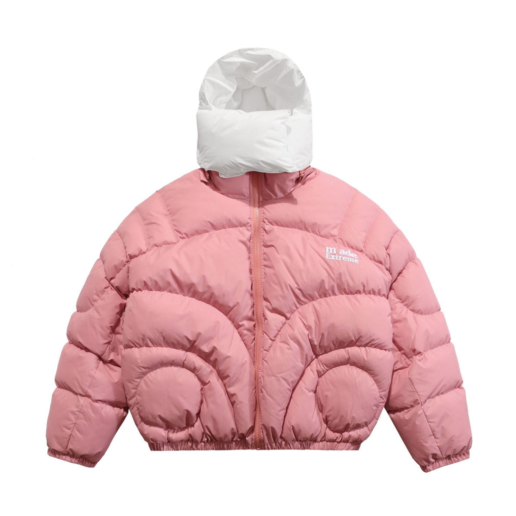Men's Hooded Hand-stuffed Cotton Coat Bread Jacket