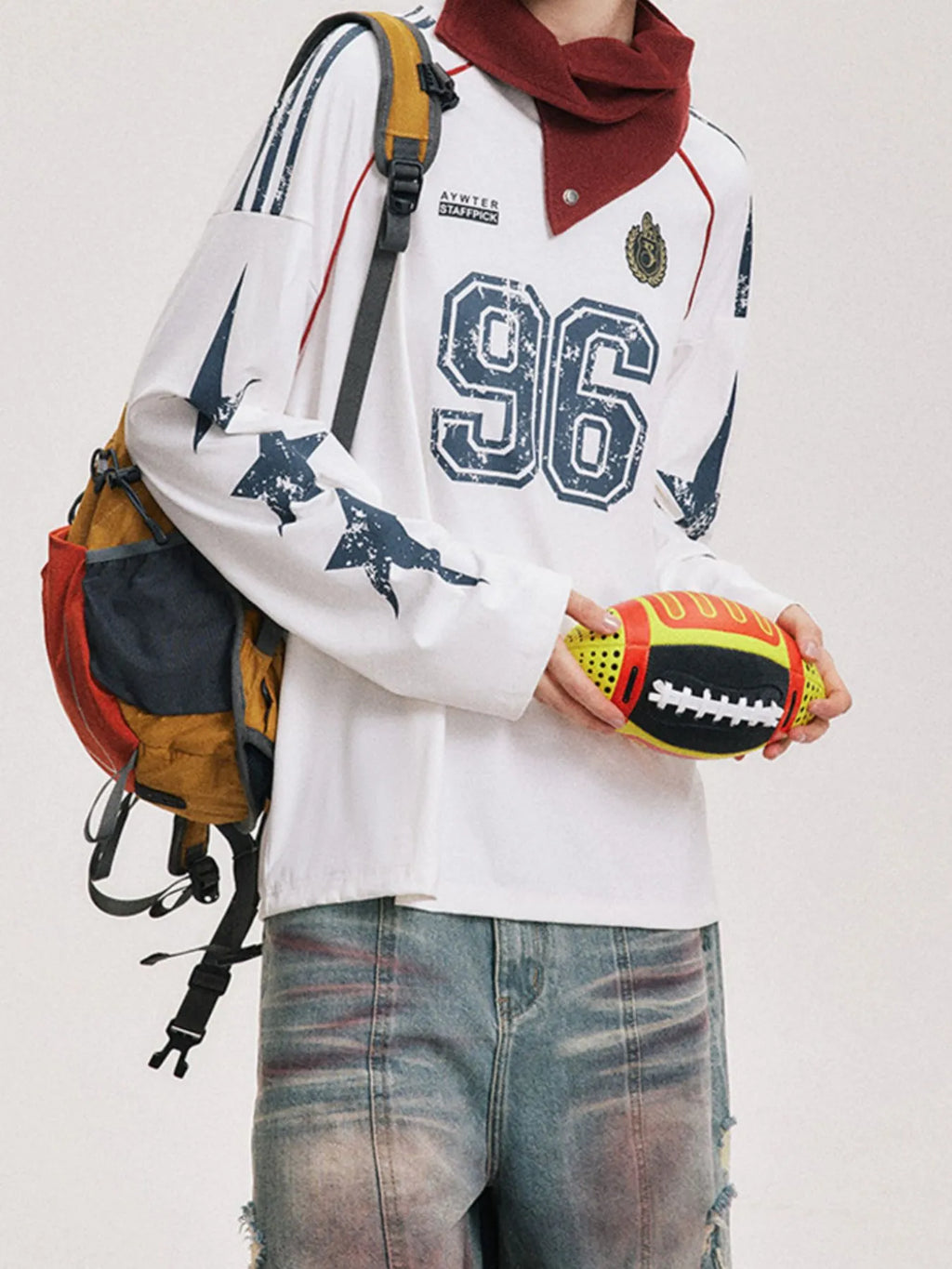 Men's Number 96 Long Sleeve Sweatshirt