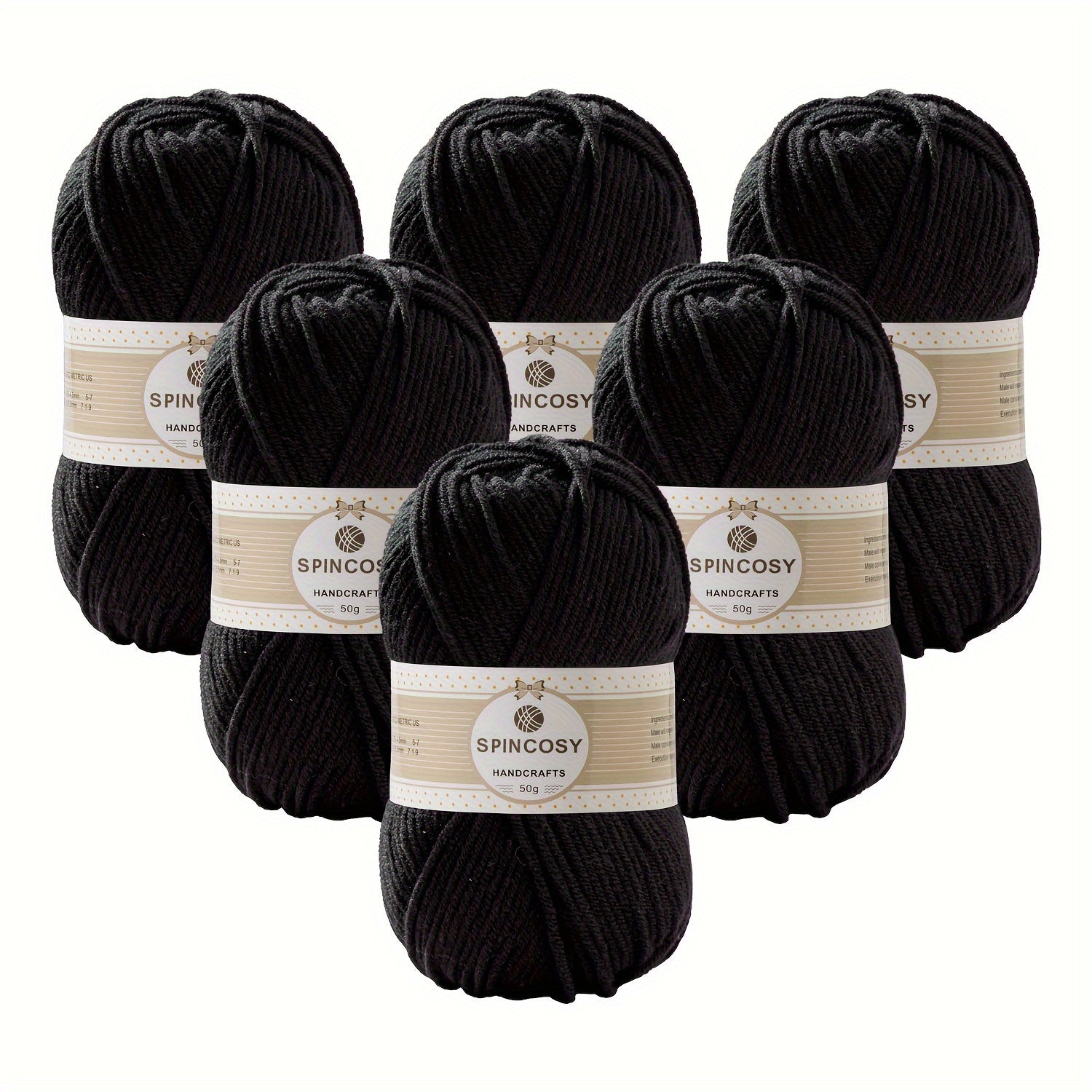 6pcs 4 Layers Hand-woven Crochet Yarn, Soft And Comfortable, 100% Acrylic Yarn, Suitable For DIY Crocheting And Knitting Scarf, Sweater, Shawl, Blanket, 1.76oz/pc