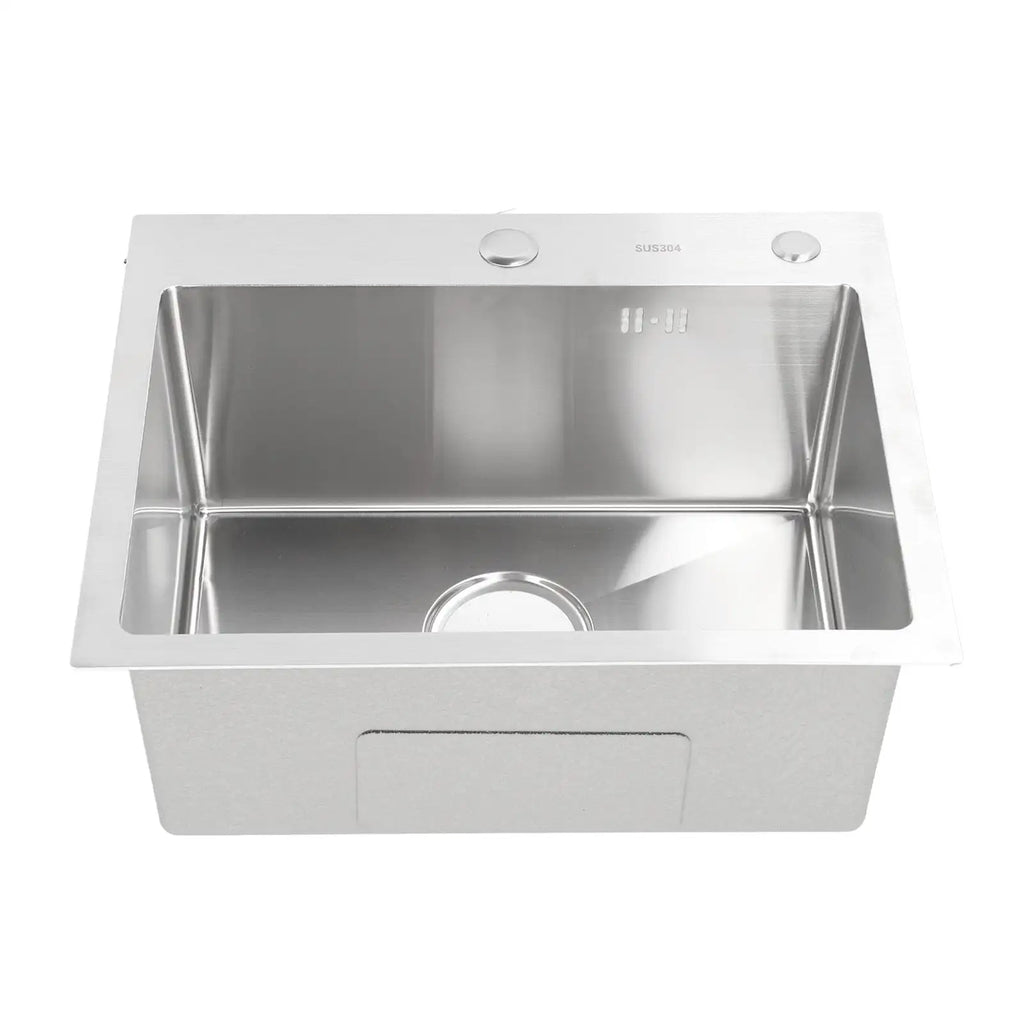 Single Basin Sink Set with Drainer, Stainless Steel Vegetable Washing Sink and Hose - SJB-DIAMOND ELITES