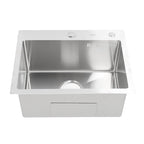Single Basin Sink Set with Drainer, Stainless Steel Vegetable Washing Sink and Hose - SJB-DIAMOND ELITES