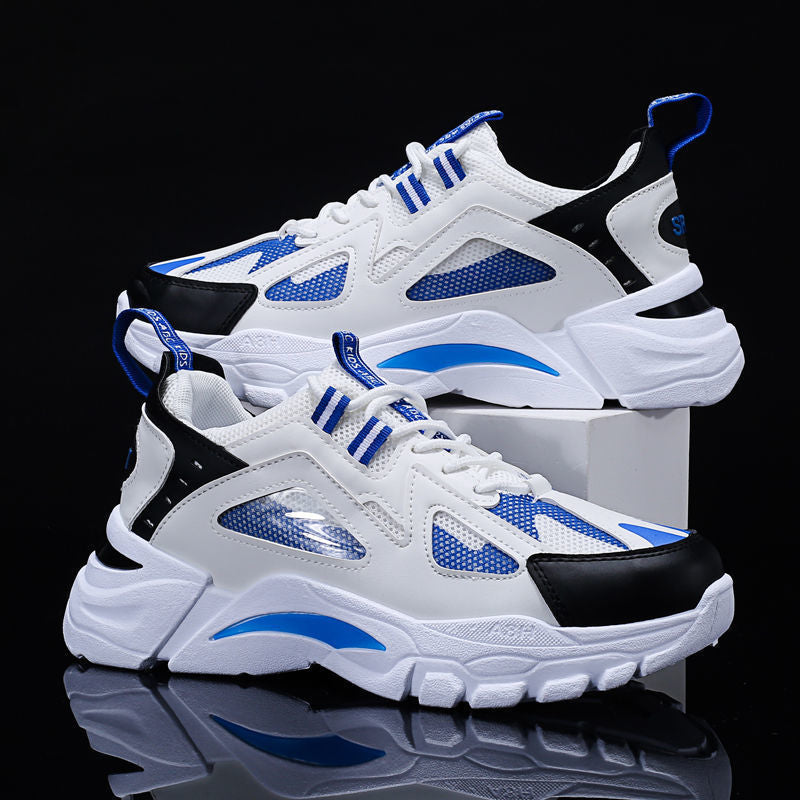 White Sneakers Men Non Slip Walking Running Shoes Sports Pi-Mart