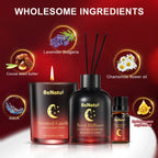 Dream Night Trio: Sleep Spray, Scented Candle, Reed Diffuser, Fast Sleep And Refreshing Fragrance, Formaldehyde-Free, Easy to Use, Good Helper for Sleep Lootquake LLC