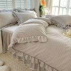 Bed Skirt Model Cotton Bedding Four-piece Set Sheet Quilt Cover Pi-Mart