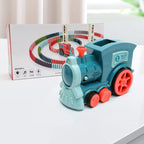 Domino Train Toys Baby Toys Car Puzzle Automatic Release Licensing Electric Building Blocks Train Toy Pi-Mart