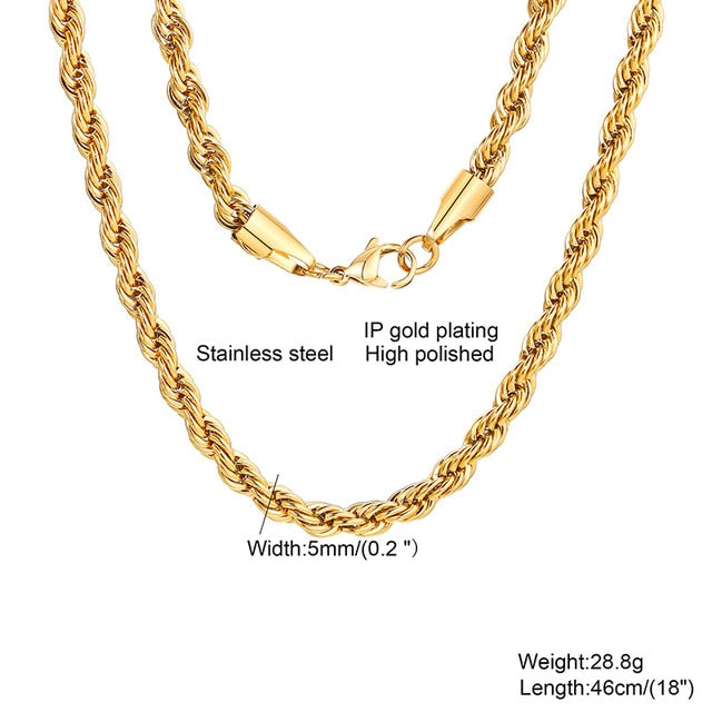 Minimalist Men Ropes Long Necklace Pi-Mart
