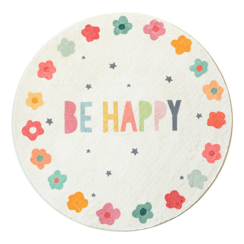 Round Thickened Carpet Children's Room Home Non-slip Absorbent Floor Mat Pi-Mart