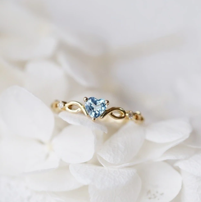 Huitan Simple Heart Ring - SJB-DIAMOND ELITES