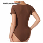 Women's Fashion Simple Solid Color Bodysuit - SJB-DIAMOND ELITES