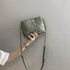 Mini crossbody purse women, spring and summer women's bags popular fashion versatile diamond chain crossbody bag,