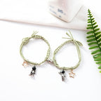 Natural Stone Beads Couple Magnetic Bracelets Pi-Mart