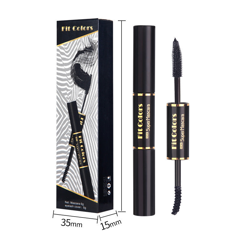 Double-headed Color Mascara Thick Curl More Than Waterproof Not Smudge White Eyebrow Dyeing Pi-Mart