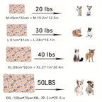 All-Season Dirt-Resistant Rectangular Pet Blanket - Comfortable Dog Paw Heart Print Pet Bed, 1pc Lootquake LLC