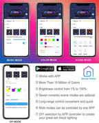 Lights LED Car Strip Lights with Two-Line Waterproof Design RGB LED Strip Light With USB Wireless Remote Music Control Multiple Modes For Auto Car