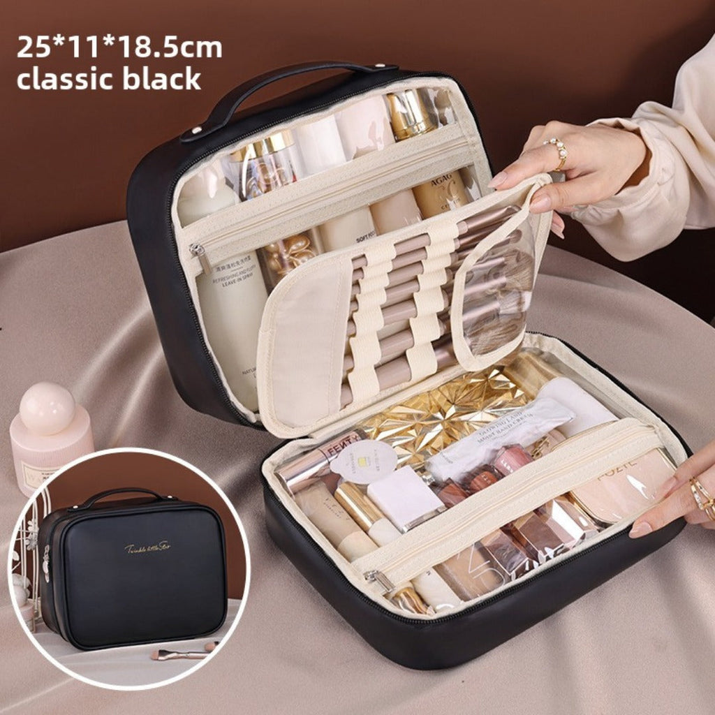 Multifunctional cosmetic bag, large capacity waterproof cosmetic bag, storage bag, makeup bag organizer,Makeup bag with compartments, - SJB-DIAMOND ELITES