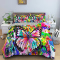 Children's Fashion Simple Printing Quilt Cover Pillowcase Set Pi-Mart