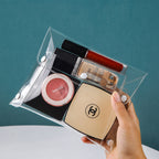 Portable Transparent Cosmetic Brush Storage Bag Pi-Mart