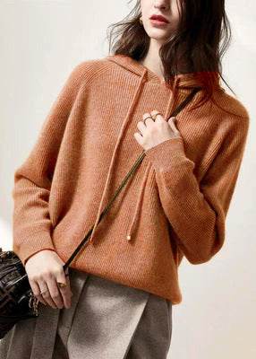 Autumn And Winter Thickening Knitted Hat Loose Sweater Pi-Mart
