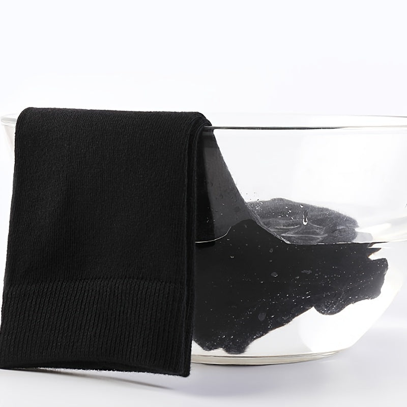 200 Pairs Of Simple Solid Men's Business Socks, Sweat-absorbing Anti-odor Breathable Deodorant Comfortable Crew Socks For All Seasons