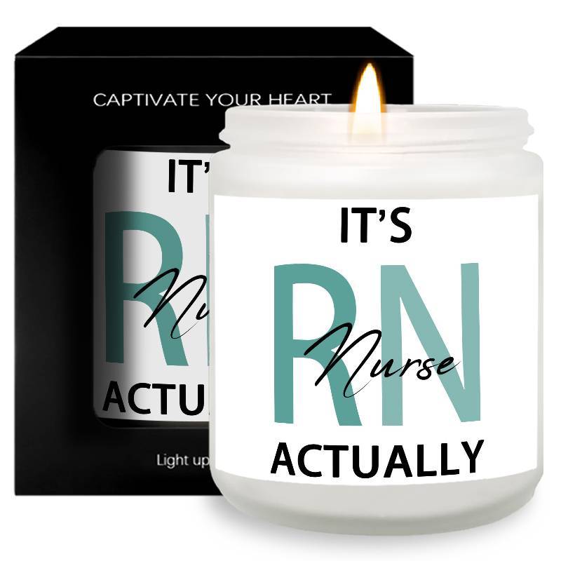 1pc Lavender Scented Candle 5.3oz Soybean Wax Best Nurse Ever Gifts Idea for Women Men RN Friend Nursing Supervisor Bestie Guy Cowoker Him Her on Practitioner School Nurse Graduation Thank You Appreciation Birthday Christmas Lootquake LLC