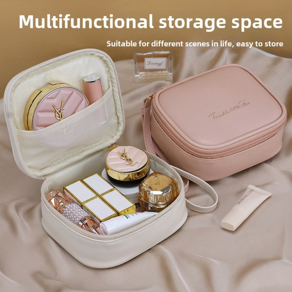 Portable PU Makeup Bags – Small Cream Lipstick Envelope Carry Cosmetic Bag for Students, Ideal for Sanitary Napkin and Small Storage Essentials - SJB-DIAMOND ELITES