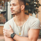 Vnox Layered Necklaces for Men Pi-Mart
