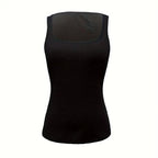 Women's New Solid Color Sweetheart Sleeveless Vest Slim Fit Top - SJB-DIAMOND ELITES