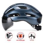 Magnetic Suction Goggles Unisex Mountain Highway Color Changing Cycling Bicycle Helmet Lootquake LLC