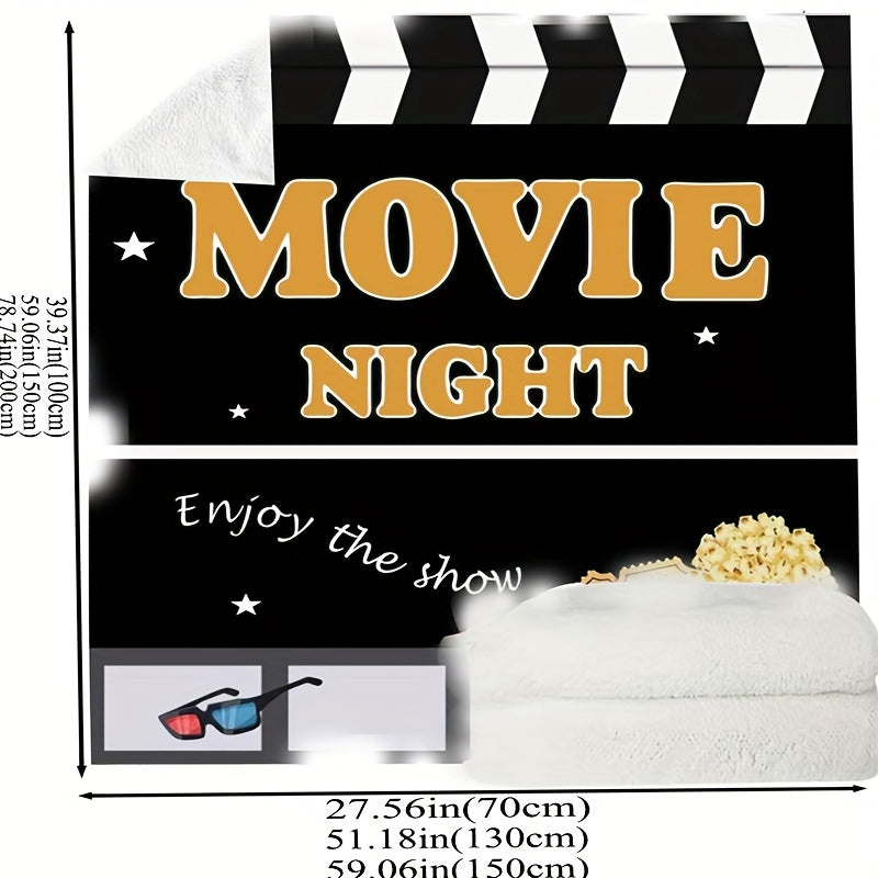 1pc Soft and Skin-Friendly Flannel Blanket for Movie Night - Multifunctional Gift Blanket for Wives, Husbands, Daughters, and Sons - Sofa Throw Blanket for Cozy Naps and Snuggles