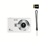 High-Definition Digital Camera with Automatic Focus And Simple Operation, Capable of Taking Photos And Recording Videos. A Surprise Gift for Beginners CCD Card Machine. Choose to Include a 32G Memory Card for Direct Storage A Lootquake LLC