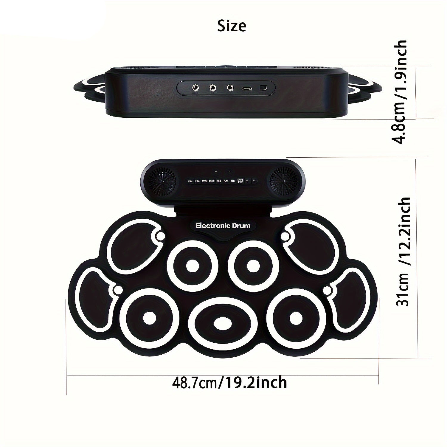 NNETM Electronic Drum Set with 9 Pads & Speakers Lootquake LLC