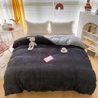 Double-sided Warm Coral Fleece Duvet Cover Pi-Mart