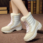 Snow Boots Plush Warm Ankle Boots For Women Winter Shoes Pi-Mart