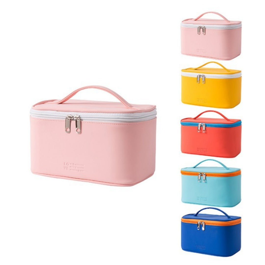 Capacity waterproof cosmetic bag, PU multi-functional cosmetic storage bag, cosmetic bag lightweight, makeup bag organizer, - SJB-DIAMOND ELITES