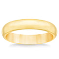 14K Solid Gold 4mm Unisex Wedding Band Pi-Mart