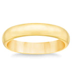 14K Solid Gold 4mm Unisex Wedding Band Pi-Mart