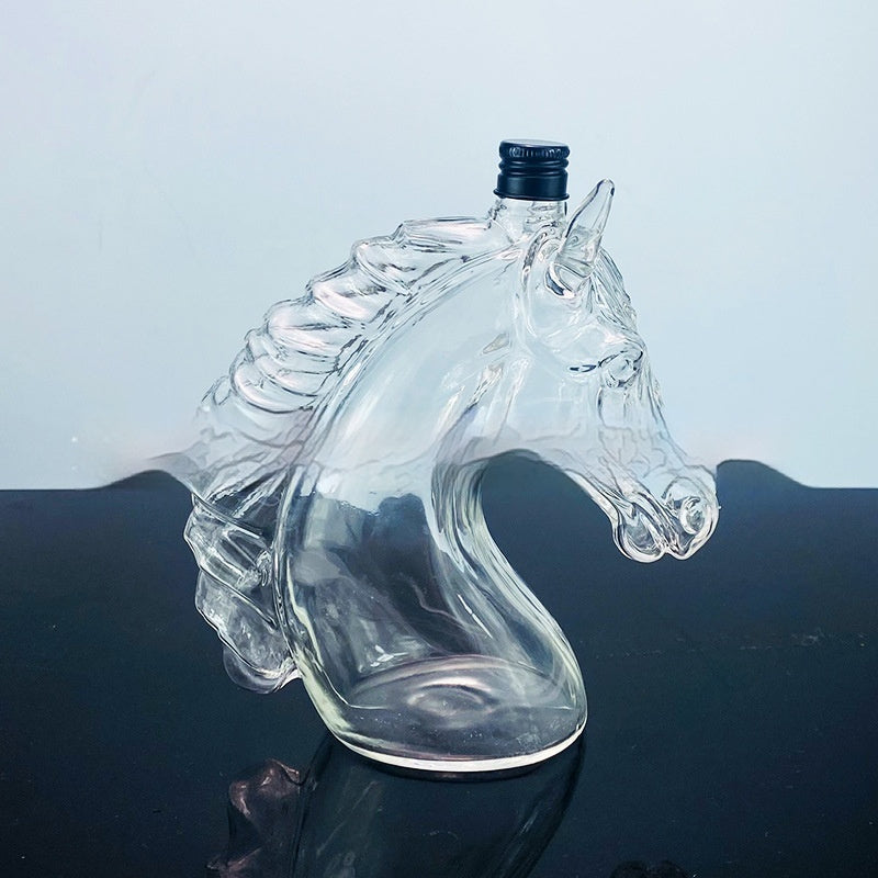 Horse Head Whiskey Bottle Lootquake LLC