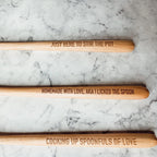 Spoon Rest And Wooden Spoon Set Custom Color Quote Choice Kitchen Gift BandsCo Straps