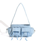 Summer nylon texture portable shoulder bag, casual underarm bag, hobo shoulder bag, top handle shoulder purse - SJB-DIAMOND ELITES
