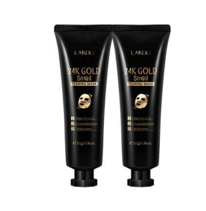 Gold Foil Snail Tear-Off Mask Hydrating Lootquake LLC