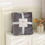 Fluffy Plaid Winter Bed Blankets by Pi Mart